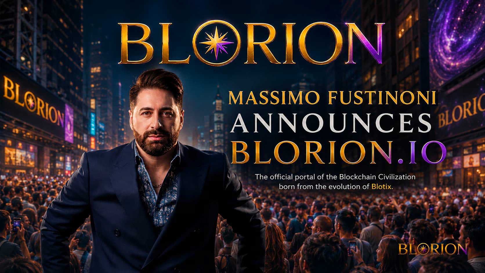 Massimo Fustinoni annuncia Blorion e apre la strada alla nuova Civiltà Blockchain